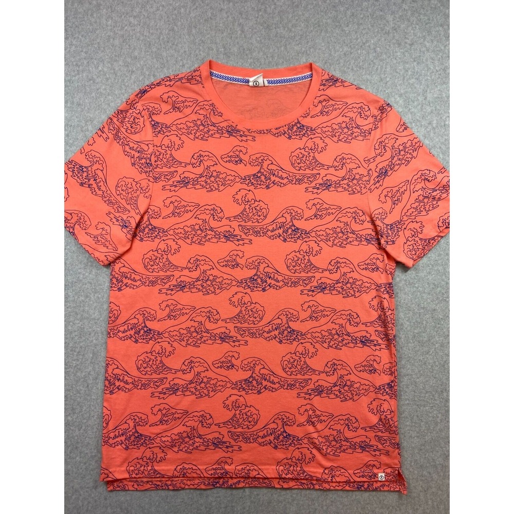 Reverse Threads Shirt Mens Size Extra Large Orange Soft Casual Beach Hawaii‎